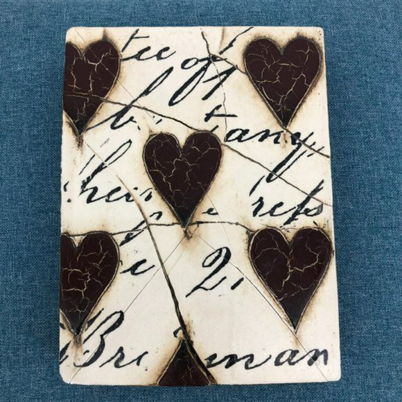 Sid Dickens Black Hearts with Script Ceramic Tile retired - Picture 5 of 7